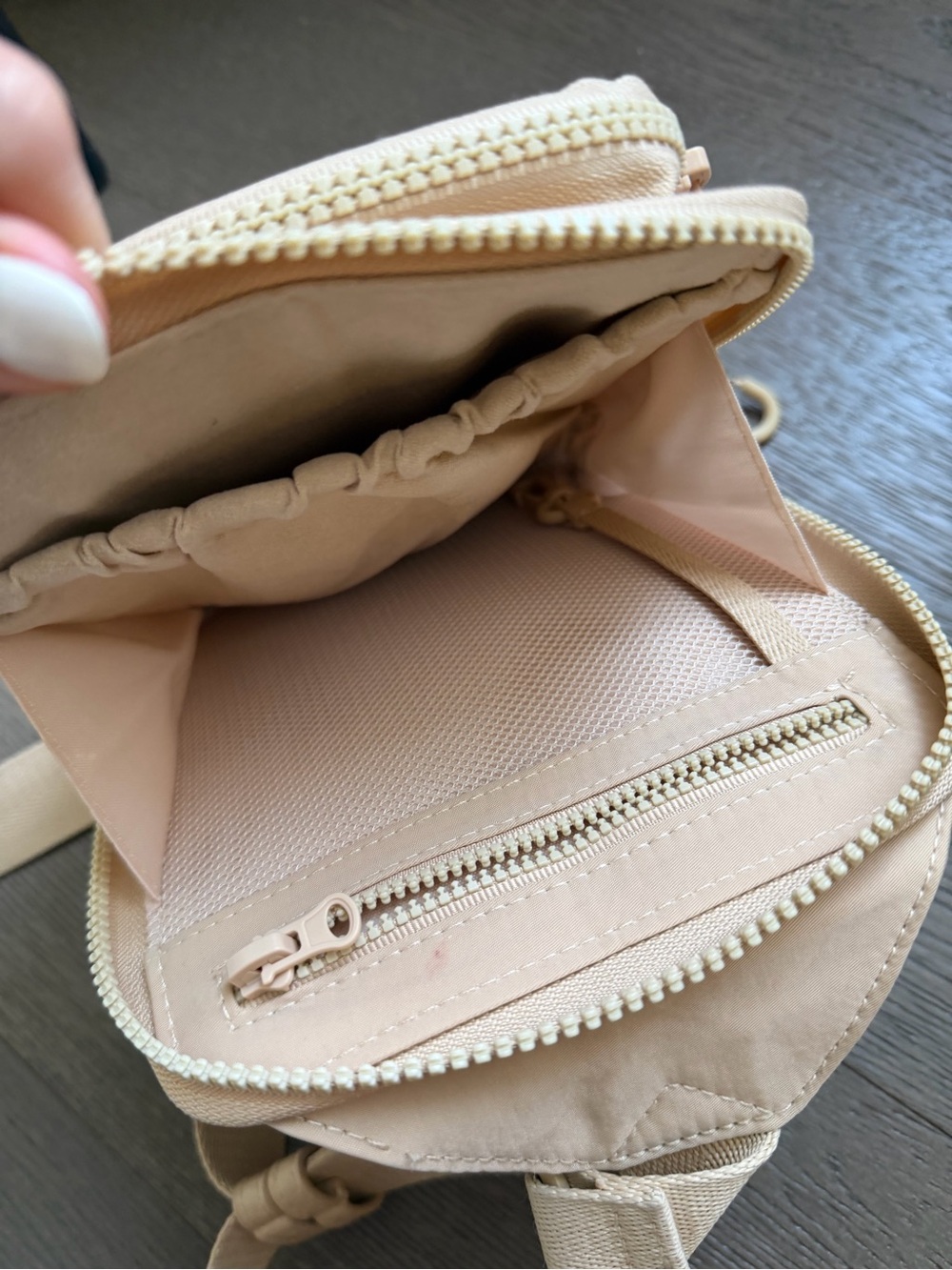 BEIS Belt Sling Bag in Cream - Picture 4 of 5